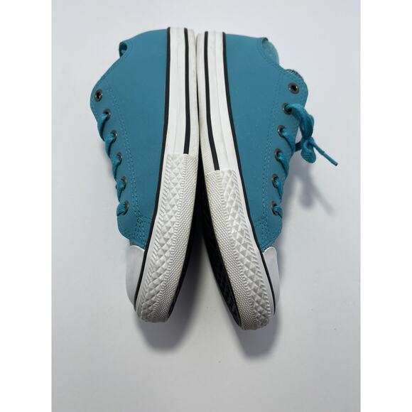 Converse All Star Teal Leather Chuck Taylors Junior Size 6 #662329c‎ - Picture 5 of 9